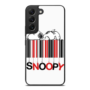 SNOOPY THE PEANUTS CARTOON BARCODE Samsung Galaxy S22 Plus Case Cover