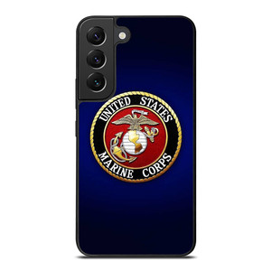 UNITED STATES US MARINE CORPS LOGO BLUE Samsung Galaxy S22 Plus Case Cover