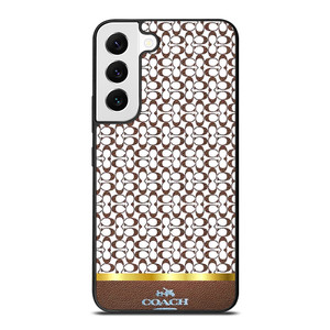 COACH NEW YORK ICON BROWN EMBLEM Samsung Galaxy S22 Case Cover COACH NEW YORK ICON BROWN EMBLEM Samsung Galaxy S22 Case Cover