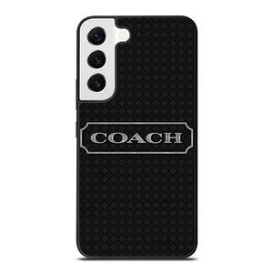 COACH NEW YORK LOGO BLACK Samsung Galaxy S22 Case Cover