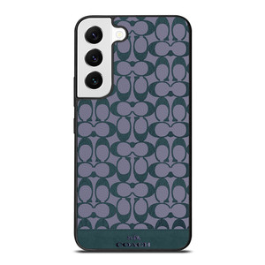 COACH NEW YORK LOGO PATTERN GREEN EMBLEM Samsung Galaxy S22 Case Cover