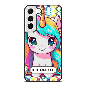 COACH NEW YORK LOGO PRETTY UNICORN Samsung Galaxy S22 Case Cover