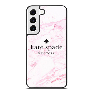 KATE SPADE NEW YORK LOGO PINK MARBLES Samsung Galaxy S22 Case Cover KATE SPADE NEW YORK LOGO PINK MARBLES Samsung Galaxy S22 Case Cover