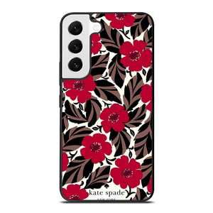 KATE SPADE NEW YORK LOGO RED ROSES Samsung Galaxy S22 Case Cover