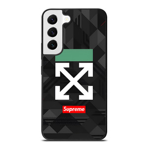 OFF WHITE LOGO SUPREME ICON Samsung Galaxy S22 Case Cover