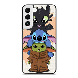 TOOTHLESS STITCH BABY YODA CUTE CARTOON Samsung Galaxy S22 Case Cover TOOTHLESS STITCH BABY YODA CUTE CARTOON Samsung Galaxy S22 Case Cover