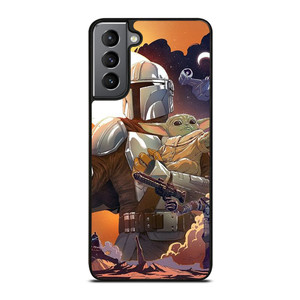BABY YODA AND MANDALORIAN STAR WARS Samsung Galaxy S21 Plus Case Cover