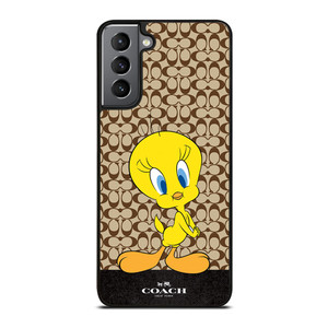 COACH NEW YORK LOGO TWEETY BIRD Samsung Galaxy S21 Plus Case Cover COACH NEW YORK LOGO TWEETY BIRD Samsung Galaxy S21 Plus Case Cover