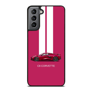 CORVETTE CAR C8 PINK Samsung Galaxy S21 Plus Case Cover