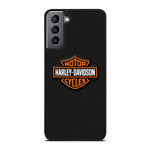 HARLEY DAVIDSON MOTORCYCLES LOGO CARBON Samsung Galaxy S21 Plus Case Cover
