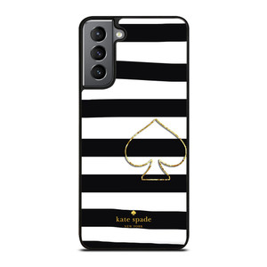 KATE SPADE NEW YORK BLACK STRIPES Samsung Galaxy S21 Plus Case Cover KATE SPADE NEW YORK BLACK STRIPES Samsung Galaxy S21 Plus Case Cover