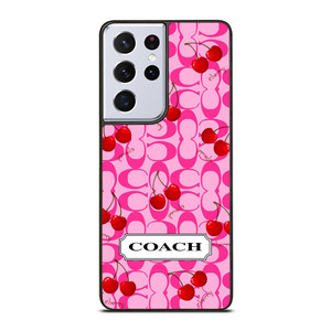 COACH NEW YORK LOGO CHERRY Samsung Galaxy S21 Ultra Case Cover COACH NEW YORK LOGO CHERRY Samsung Galaxy S21 Ultra Case Cover