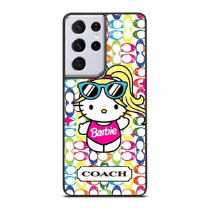 COACH NEW YORK LOGO HELLO KITTIE BARBIE Samsung Galaxy S21 Ultra Case Cover