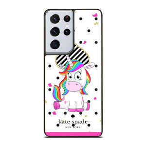 KATE SPADE NEW YORK LOGO CUTE UNICORN Samsung Galaxy S21 Ultra Case Cover