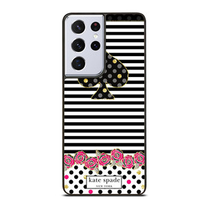KATE SPADE NEW YORK LOGO STRIPES POLKADOTS Samsung Galaxy S21 Ultra Case Cover