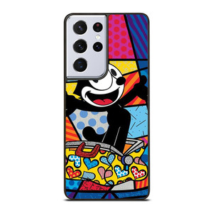 ROMERO BRITTO FELIX THE CAT ART Samsung Galaxy S21 Ultra Case Cover