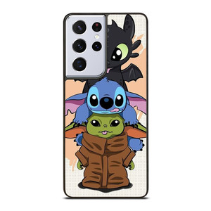 TOOTHLESS STITCH BABY YODA CUTE CARTOON Samsung Galaxy S21 Ultra Case Cover TOOTHLESS STITCH BABY YODA CUTE CARTOON Samsung Galaxy S21 Ultra Case Cover