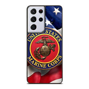 UNITED STATES US MARINE CORPS LOGO FLAG Samsung Galaxy S21 Ultra Case Cover
