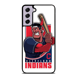 CLEVELAND INDIANS LOGO BASEBALL ICON Samsung Galaxy S21 FE Case Cover