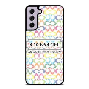 COACH NEW YORK LOGO AMERICAN LEGACY COLORFUL PATTERN Samsung Galaxy S21 FE Case Cover