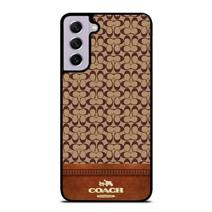 COACH NEW YORK LOGO BROWN LEATHER Samsung Galaxy S21 FE Case Cover COACH NEW YORK LOGO BROWN LEATHER Samsung Galaxy S21 FE Case Cover