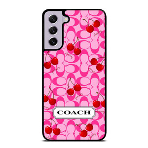 COACH NEW YORK LOGO CHERRY Samsung Galaxy S21 FE Case Cover COACH NEW YORK LOGO CHERRY Samsung Galaxy S21 FE Case Cover