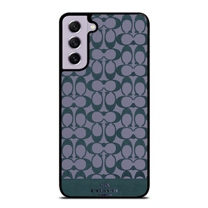 COACH NEW YORK LOGO PATTERN GREEN EMBLEM Samsung Galaxy S21 FE Case Cover