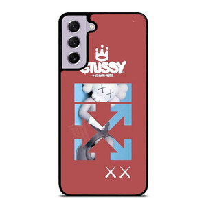 OFF WHITE STUSSY KAWS LOGO Samsung Galaxy S21 FE Case Cover