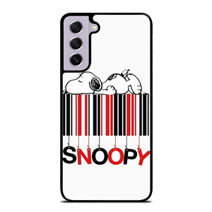 SNOOPY THE PEANUTS CARTOON BARCODE Samsung Galaxy S21 FE Case Cover