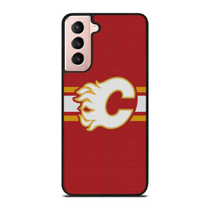 CALGARY FLAMES HOCKEY TEAM LOGO Samsung Galaxy S21 Case Cover