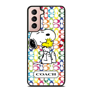 COACH NEW YORK LOGO SNOOPY THE PEANUTS Samsung Galaxy S21 Case Cover COACH NEW YORK LOGO SNOOPY THE PEANUTS Samsung Galaxy S21 Case Cover