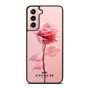 COACH NEW YORK PINK ROSE Samsung Galaxy S21 Case Cover COACH NEW YORK PINK ROSE Samsung Galaxy S21 Case Cover