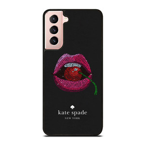 KATE SPADE NEW YORK LIPS AND CHERRY Samsung Galaxy S21 Case Cover KATE SPADE NEW YORK LIPS AND CHERRY Samsung Galaxy S21 Case Cover
