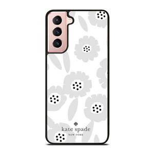 KATE SPADE NEW YORK LOGO WHITE FLOWER Samsung Galaxy S21 Case Cover