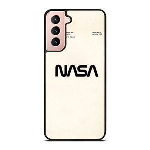 NASA LOGO WHITEI CON Samsung Galaxy S21 Case Cover