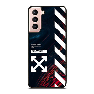 OFF WHITE LOGO MARBLE NIKE Samsung Galaxy S21 Case Cover