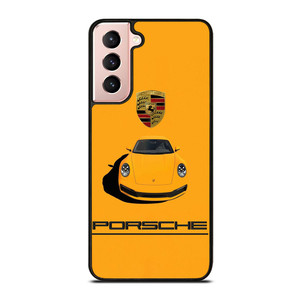 PORSCHE CAR LOGO YELLOW Samsung Galaxy S21 Case Cover