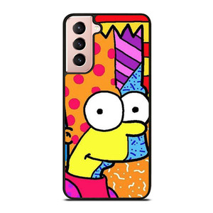 ROMERO BRITTO BART SIMPSONS ART Samsung Galaxy S21 Case Cover ROMERO BRITTO BART SIMPSONS ART Samsung Galaxy S21 Case Cover