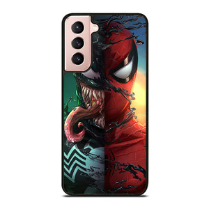 VENOM V SPIDERMAN FACE SUPERHERO MARVEL COMICS Samsung Galaxy S21 Case Cover VENOM V SPIDERMAN FACE SUPERHERO MARVEL COMICS Samsung Galaxy S21 Case Cover