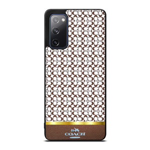 COACH NEW YORK ICON BROWN EMBLEM Samsung Galaxy S20 FE Case Cover