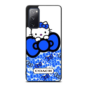 COACH NEW YORK LOGO HELLO KITTY BLUE TIE BOW Samsung Galaxy S20 FE Case Cover