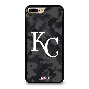 KANSAS CITY ROYALS BASEBALL BLACK CAMO iPhone 7 / 8 Plus Case Cover KANSAS CITY ROYALS BASEBALL BLACK CAMO iPhone 7 / 8 Plus Case Cover
