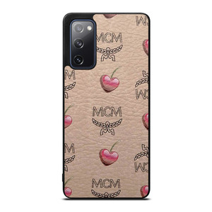 MCM LOVE CHERRIES BROWN LEATHER Samsung Galaxy S20 FE Case Cover MCM LOVE CHERRIES BROWN LEATHER Samsung Galaxy S20 FE Case Cover