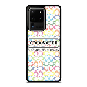 COACH NEW YORK LOGO AMERICAN LEGACY COLORFUL PATTERN Samsung Galaxy S20 Ultra Case Cover