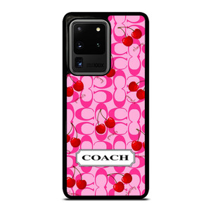 COACH NEW YORK LOGO CHERRY Samsung Galaxy S20 Ultra Case Cover