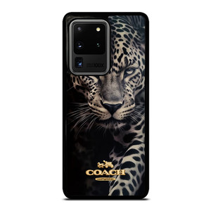 COACH NEW YORK LOGO LEOPARD Samsung Galaxy S20 Ultra Case Cover COACH NEW YORK LOGO LEOPARD Samsung Galaxy S20 Ultra Case Cover