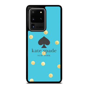KATE SPADE NEW YORK LOGO BLUE GOLDEN POLKADOTS Samsung Galaxy S20 Ultra Case Cover