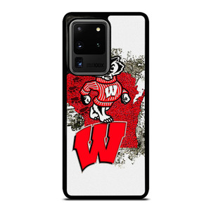 WISCONSIN BADGERS UNIVERSITY FOOTBALL LOGO Samsung Galaxy S20 Ultra Case Cover