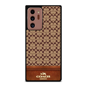COACH NEW YORK LOGO BROWN LEATHER Samsung Galaxy Note 20 Ultra Case Cover COACH NEW YORK LOGO BROWN LEATHER Samsung Galaxy Note 20 Ultra Case Cover