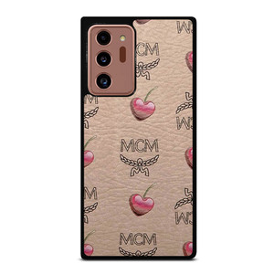 MCM LOVE CHERRIES BROWN LEATHER Samsung Galaxy Note 20 Ultra Case Cover MCM LOVE CHERRIES BROWN LEATHER Samsung Galaxy Note 20 Ultra Case Cover